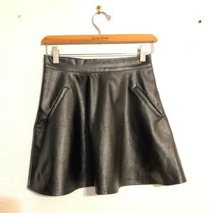 One Clothing Los Angeles  vegan leather skirt